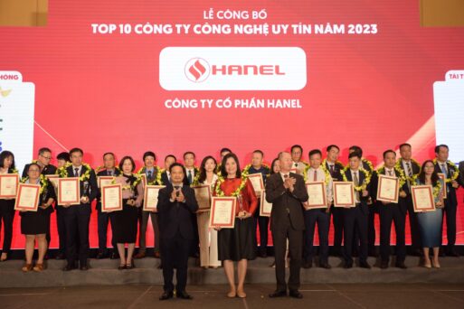 Lễ công bố Top 10 Công ty uy tín ngành Ngân hàng – Bảo hiểm – Công nghệ năm 2023 gọi tên Hanel  