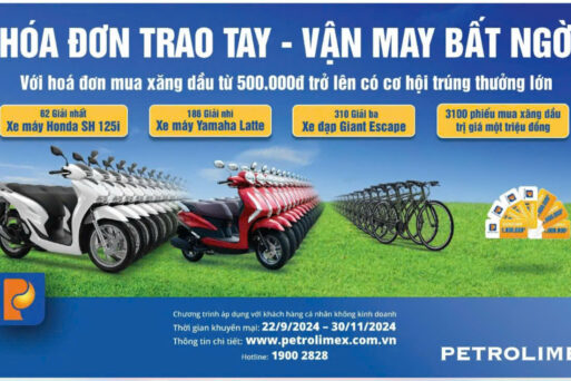 Petrolimex tri ân khách hàng với chương trình “Hóa đơn trao tay – Vận may bất ngờ”