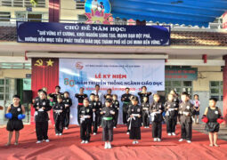 Khơi dậy hào khí Việt: Võ đường Võ Đình Bình biểu diễn tại Lễ khai giảng Trường Tiểu học Thái Hòa A