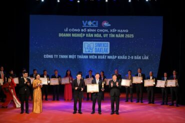 Simexco Đắk Lắk – Doanh nghiệp xuất khẩu nông sản tiêu biểu trong Top 20 Doanh nghiệp Văn hóa, Uy tín năm 2025